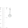 Thumbnail Image 2 of 014 Gauge Cubic Zirconia Flower and Textured Frame Circle Two Piece Belly Button Ring in Stainless Steel and Brass