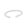 Thumbnail Image 2 of Adjustable Textured Crown and Beaded Two Piece Toe Ring Set in Sterling Silver