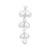Thumbnail Image 1 of Solid Stainless Steel and Brass Triple Dangle Top Down Belly Button Ring - 14G