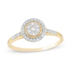 Thumbnail Image 1 of 1/5 CT. T.W. Composite Diamond Beaded Frame Promise Ring in 10K Gold