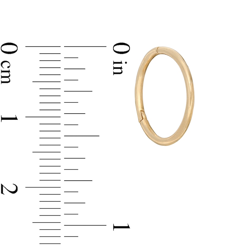 016 Gauge 12mm Cartilage Hoop in 10K Gold