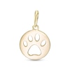 Thumbnail Image 1 of Child's Paw Print Cutout Necklace Charm in 10K Gold