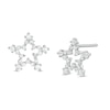 Thumbnail Image 1 of Child's Cubic Zirconia Star Outline Stud Earrings in Sterling Silver