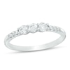 Thumbnail Image 1 of 3mm Cubic Zirconia Three Stone Ring in Sterling Silver - Size 8