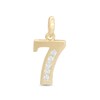 Thumbnail Image 1 of Cubic Zirconia Number "7" Necklace Charm in 10K Gold
