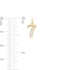 Thumbnail Image 2 of Cubic Zirconia Number "7" Necklace Charm in 10K Gold