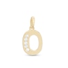 Thumbnail Image 1 of Cubic Zirconia Number "0" Necklace Charm in 10K Gold