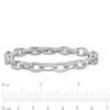 Thumbnail Image 1 of Cubic Zirconia Double Row Oval Cable Chain Bracelet in Sterling Silver - 7.5"
