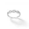Thumbnail Image 0 of Cubic Zirconia Loose Braid Ring in Sterling Silver - Size 7