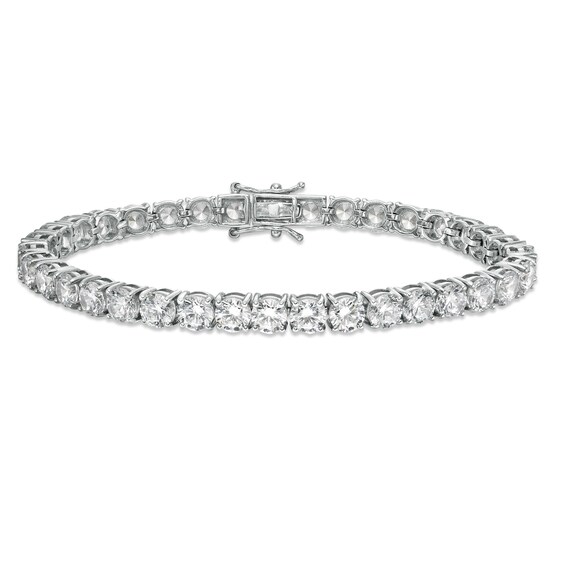 6mm Cubic Zirconia Tennis Bracelet in Sterling Silver - 8.5"