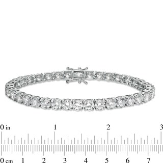 6mm Cubic Zirconia Tennis Bracelet in Sterling Silver - 8.5"