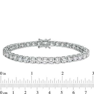 6mm Cubic Zirconia Tennis Bracelet in Sterling Silver - 8.5"