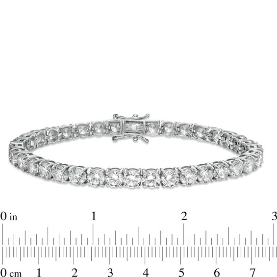 6mm Cubic Zirconia Tennis Bracelet in Sterling Silver - 8.5"
