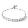 Thumbnail Image 1 of 5mm Cubic Zirconia Line Bolo Bracelet in Sterling Silver - 10"