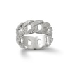 Thumbnail Image 0 of Cubic Zirconia Chain Link Eternity Band in Solid Sterling Silver