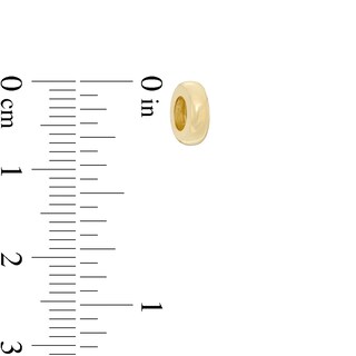 Bead Spacer Charm in 10K Solid Gold