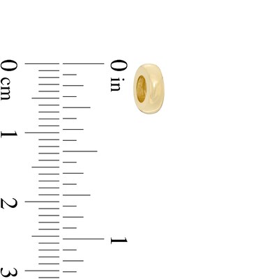 Bead Spacer Charm in 10K Solid Gold