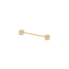 Thumbnail Image 0 of 10K Solid Gold Long Industrial Barbell - 18G 1"