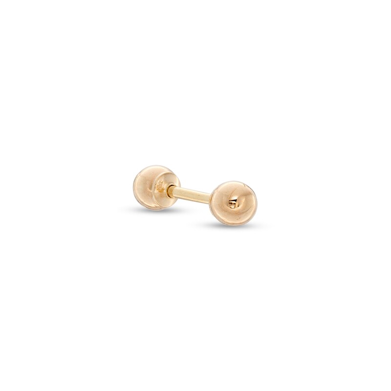 10K Solid Gold Short Industrial Barbell - 18G