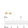 Thumbnail Image 1 of 10K Solid Gold Short Industrial Barbell - 18G