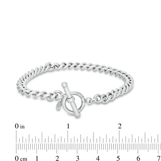 Made in Italy Solid Curb Chain Bracelet in Sterling Silver - 7"