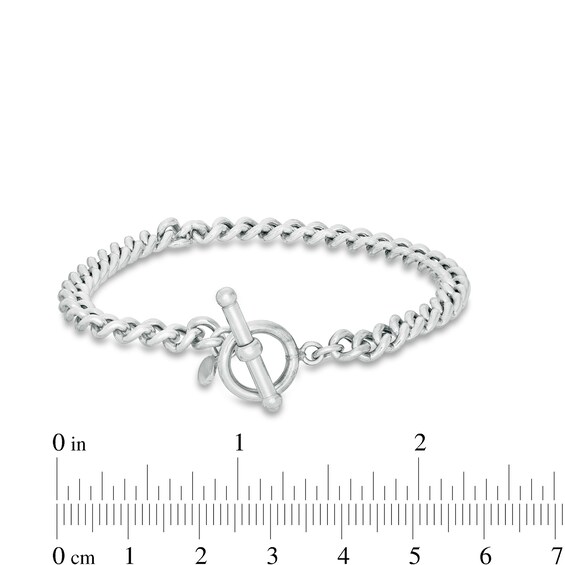 Made in Italy Solid Curb Chain Bracelet in Sterling Silver - 7"