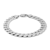 Thumbnail Image 1 of Made in Italy 220 Gauge Solid Curb Chain Bracelet in Solid Sterling Silver - 8.5"