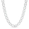 Thumbnail Image 0 of 210 Gauge Solid Diamond-Cut Mariner Chain Necklace in Sterling Silver - 24"