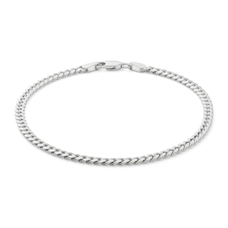 Made in Italy 100 Gauge Solid Cuban Curb Chain Bracelet in Solid Sterling Silver - 7.5"