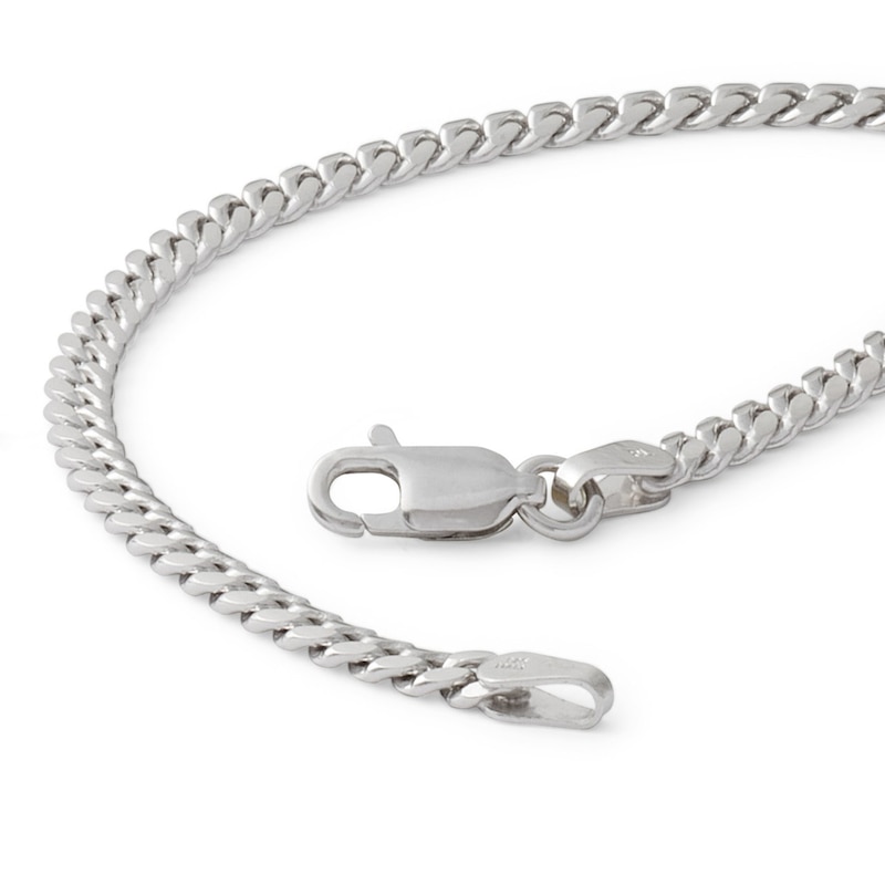Made in Italy 100 Gauge Solid Cuban Curb Chain Bracelet in Solid Sterling Silver - 7.5"
