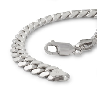 Made in Italy 210 Gauge Cuban Curb Chain Bracelet in Solid Sterling Silver - 7.5"