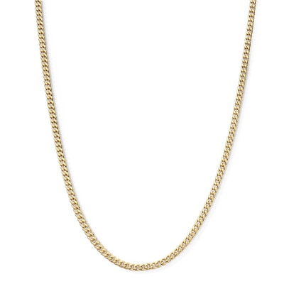 10K Semi-Solid Cuban Curb Chain Made in Italy