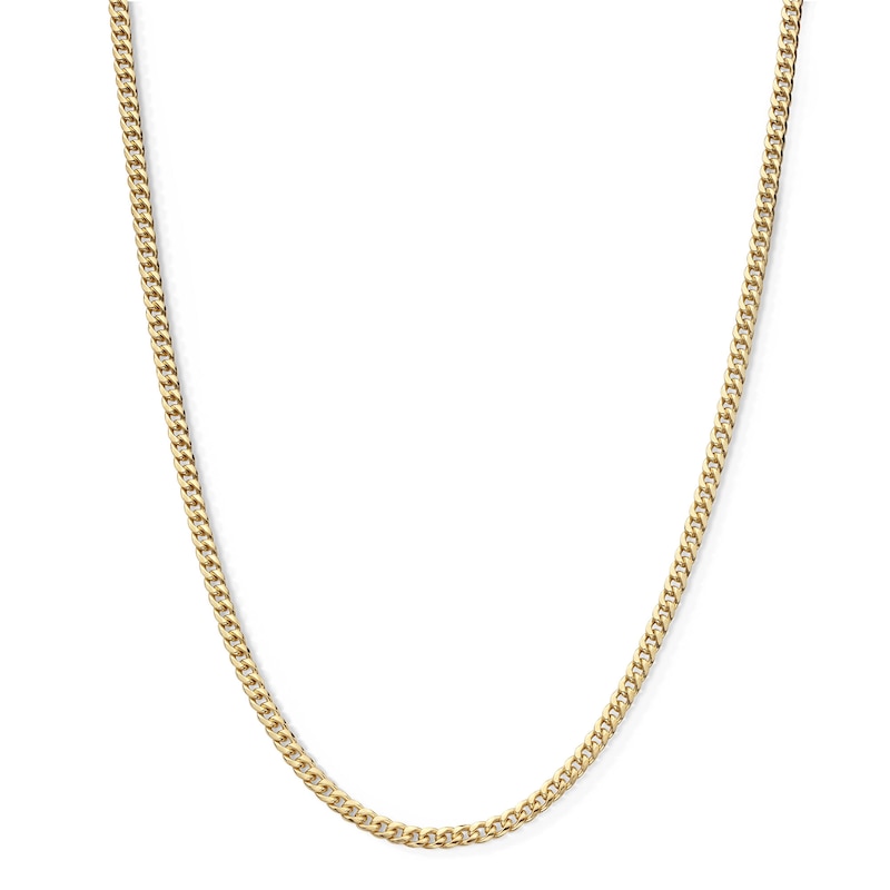 10K Semi-Solid Cuban Curb Chain Made in Italy