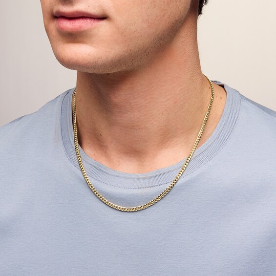 10K Semi-Solid Cuban Curb Chain Made in Italy