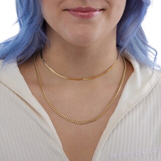 10K Semi-Solid Cuban Curb Chain Made in Italy
