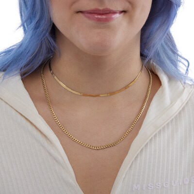 10K Semi-Solid Cuban Curb Chain Made in Italy