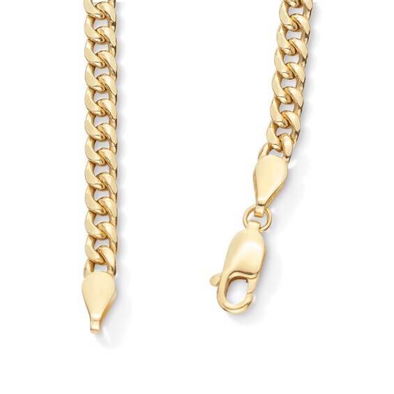 10K Semi-Solid Cuban Curb Chain Made in Italy