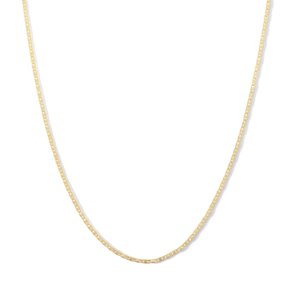 10K Hollow Gold Diamond-Cut Valentino Chain - 22"