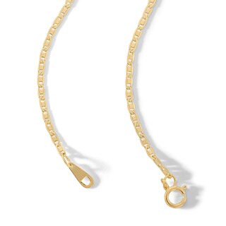 10K Hollow Gold Diamond-Cut Valentino Chain - 22"