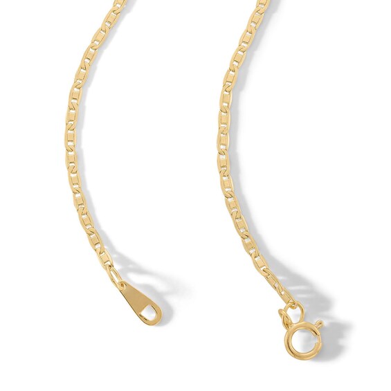 10K Hollow Gold Diamond-Cut Valentino Chain - 22"