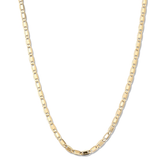 10K Hollow Gold Valentino Chain - 22"