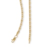Thumbnail Image 1 of 060 Gauge Valentino Chain Necklace in 10K Hollow Gold - 22"