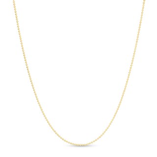 Solid Bead Chain Necklace in 10K Gold - 18"