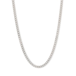 Made in Italy 080 Gauge Curb Chain Necklace in Solid Sterling Silver - 20&quot;
