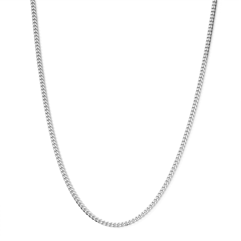 Made in Italy 080 Gauge Curb Chain Necklace in Solid Sterling Silver - 20"