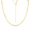 Thumbnail Image 0 of Made in Italy 030 Gauge Herringbone Chain Choker Necklace in 10K Solid Gold - 16"