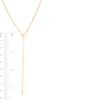 Thumbnail Image 3 of 020 Gauge Solid Herringbone Chain "Y" Necklace in 10K Gold - 18"