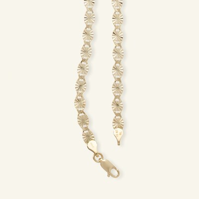 10K Solid Gold Valentino Chain Made in Italy