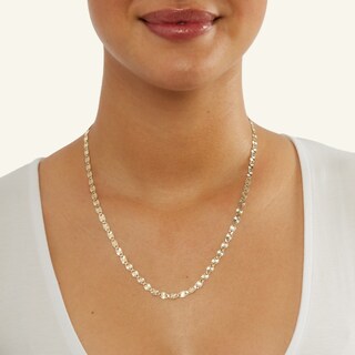 10K Solid Gold Valentino Chain Made in Italy