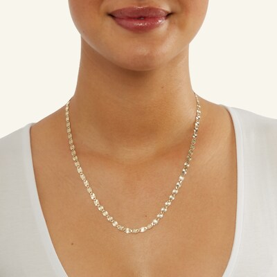 10K Solid Gold Valentino Chain Made in Italy